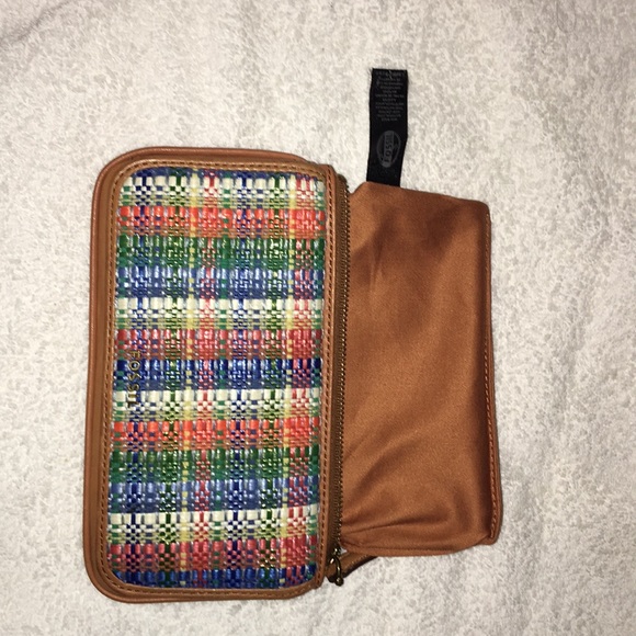 AUTHENTIC fossil leather and tweed wallet! - Picture 4 of 7